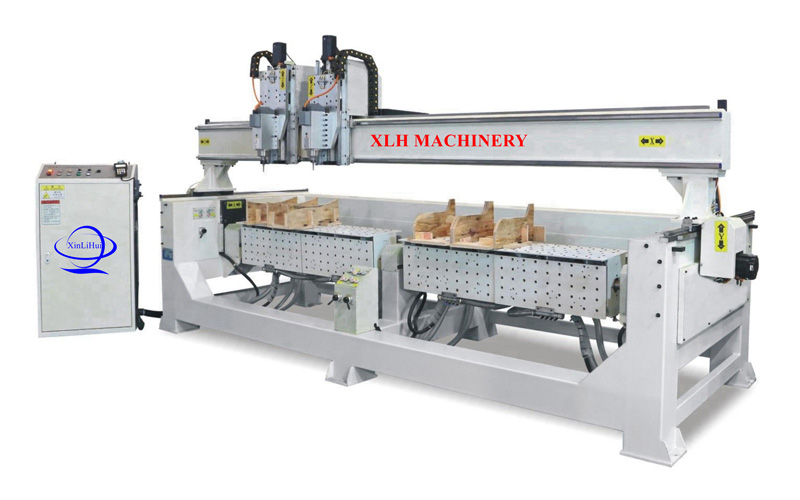 Four Axis Double Heads Rotary Working Center XLH-MF2-4B