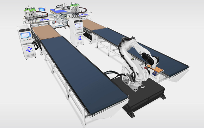 Intelligent Connection Line/CNC Router Machine /Computer Beam Saw /Edge Banding Machine/CNC Drilling Machine