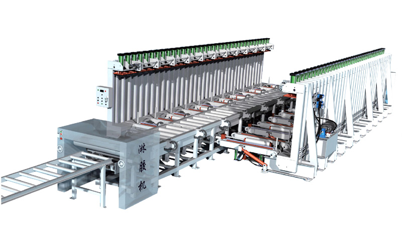 Auto glulam press line